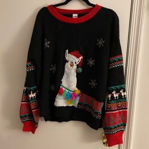 Christmas x mas lama sweater